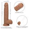 Squirting Fuck Stick Gode Éjaculateur Vibrant Fuck Squirting 17 x 4.2cm Marron